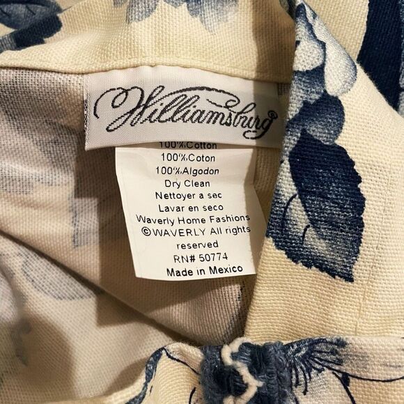 NWOT Williamsburg Waverly Garden Room Blue Chinoiserie Pillow Cases Shams 26x20 - Picture 5 of 5